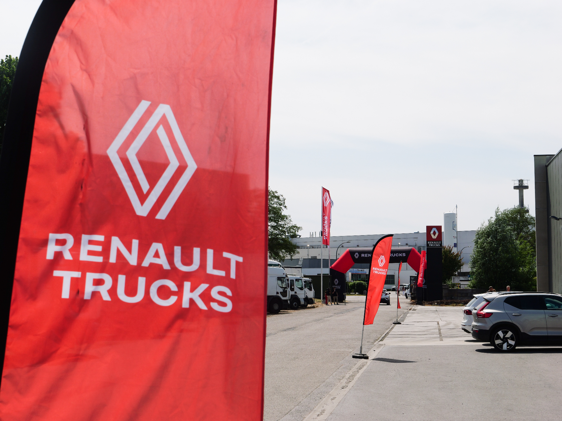Renault Trucks branding aan de eventsite