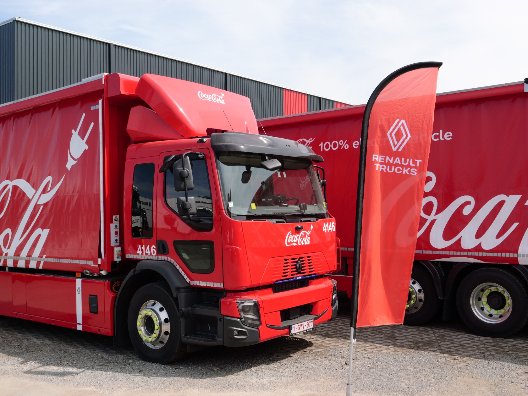 Coca-Cola truck op Renault Trucks event